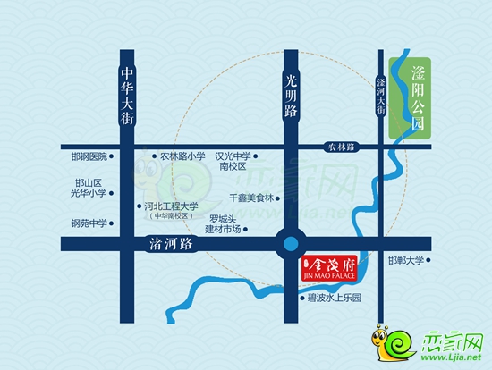 東信金茂府區(qū)位圖