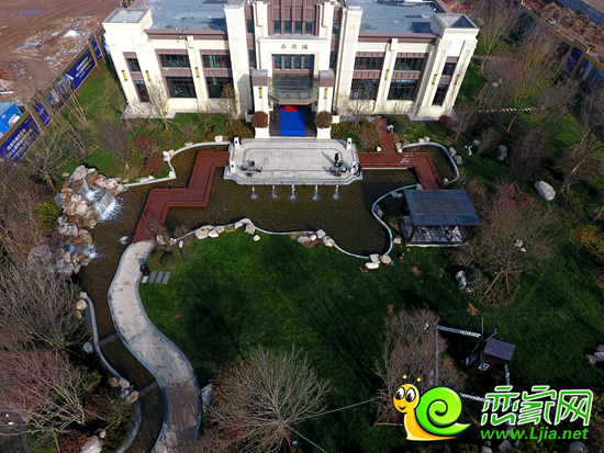 未來城營銷中心園林示范區(qū)航拍實景