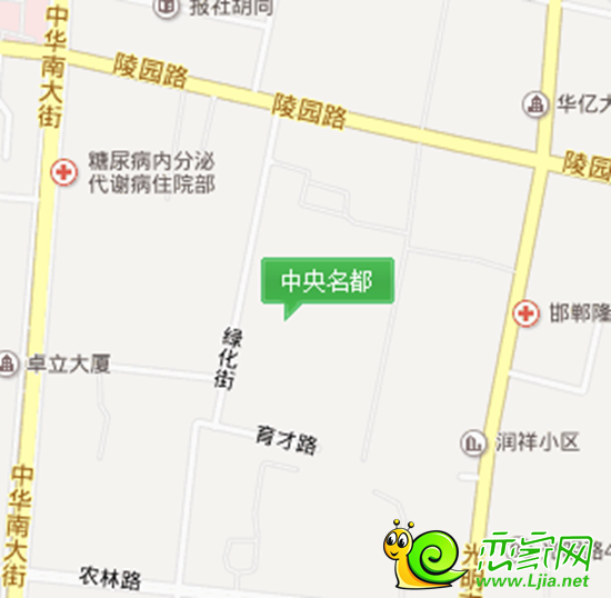 中央名都區(qū)位圖