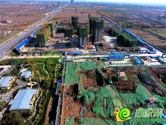 榮盛觀邸一期、二期工地施工情況