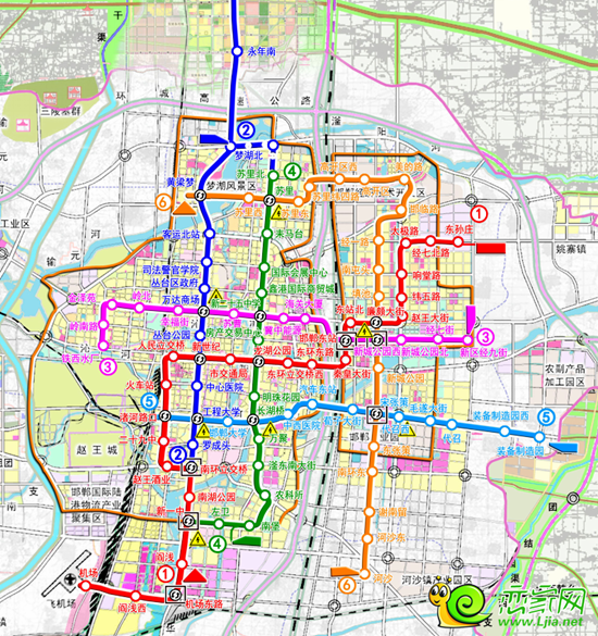 邯鄲市輕軌路線