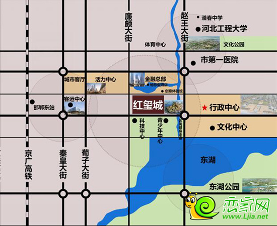萬浩·紅璽城區(qū)位圖