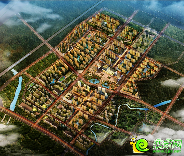 趙都新城鳥瞰圖