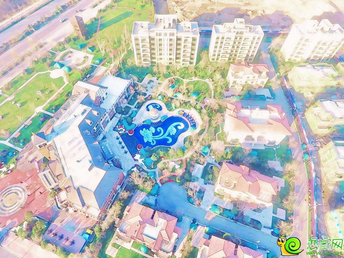 翡翠郡俯拍實(shí)景圖新海誠特效