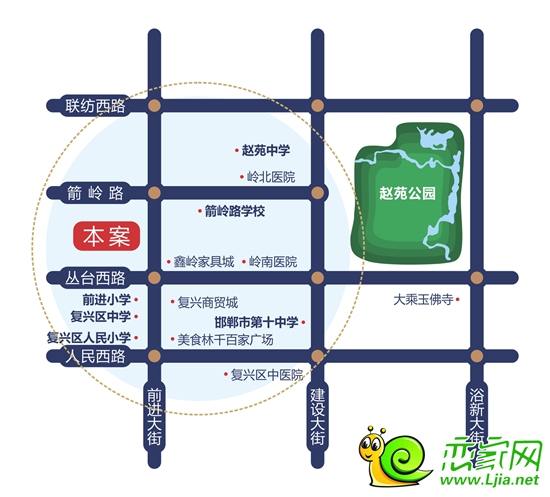 金福邸區(qū)位圖