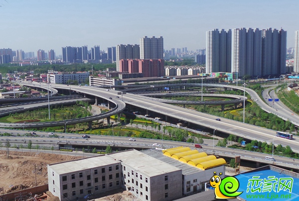 北環(huán)立交橋看北區(qū)實景圖