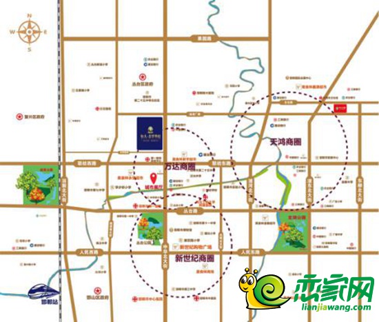 恒大·翡翠華庭區(qū)位圖