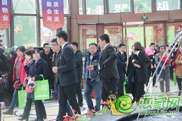 置業(yè)顧問(wèn)接待看房團(tuán)網(wǎng)友們