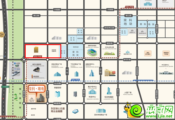 邯鄲東區(qū)叢臺路和聯(lián)紡路地塊展示