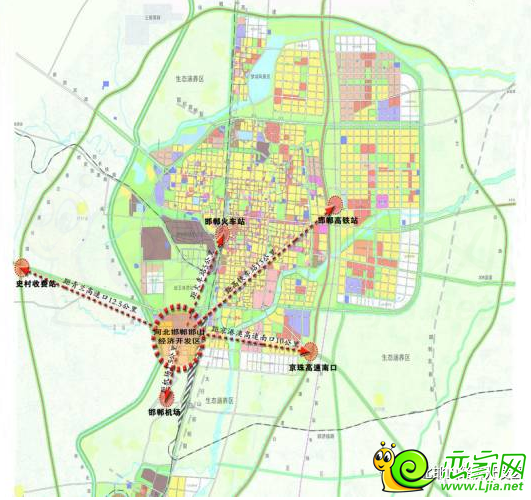 邯山區(qū)經(jīng)濟開發(fā)區(qū)交通優(yōu)勢圖