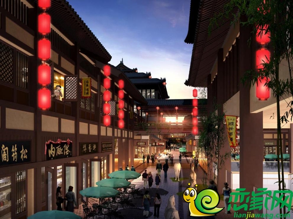 邯鄲勒泰串城街鳥(niǎo)瞰圖