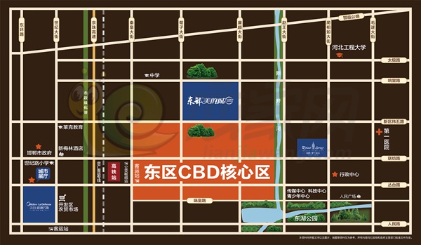 東部美的城區(qū)位