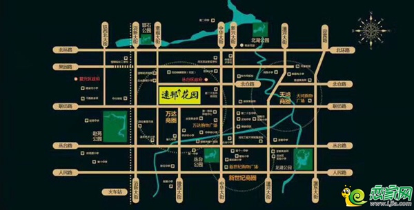 遠(yuǎn)邦花園區(qū)位示意圖