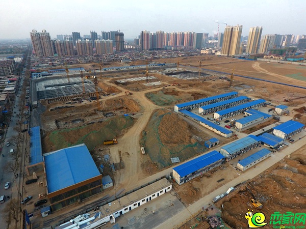 遠(yuǎn)邦花園工地航拍實(shí)景圖