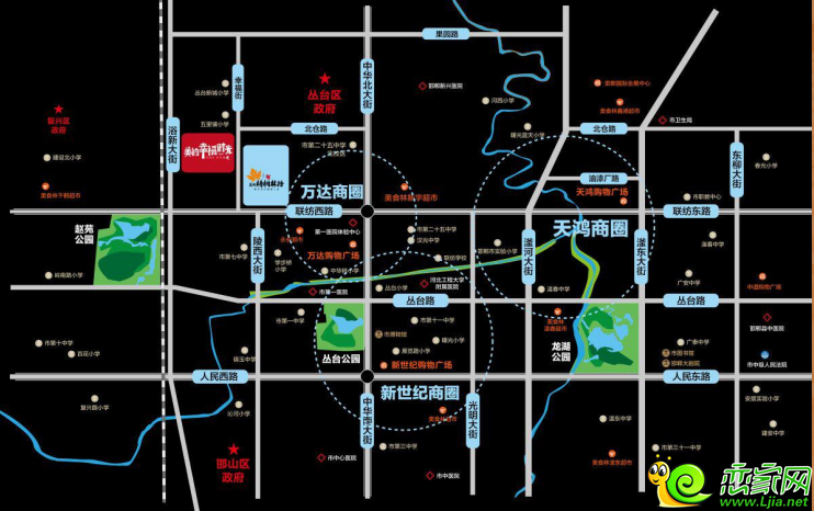 美的梧桐林雨區(qū)位圖