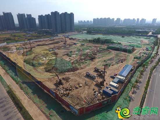 榮科翔苑工地航拍實景圖