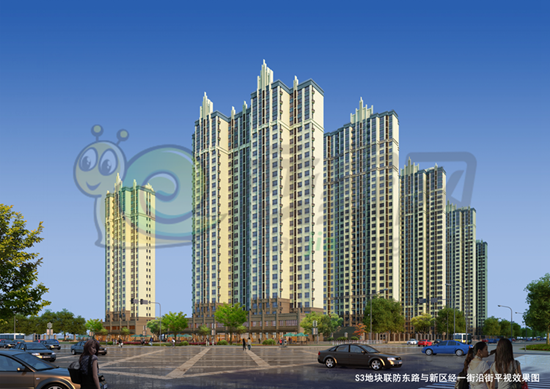 S3地塊沿街平視圖
