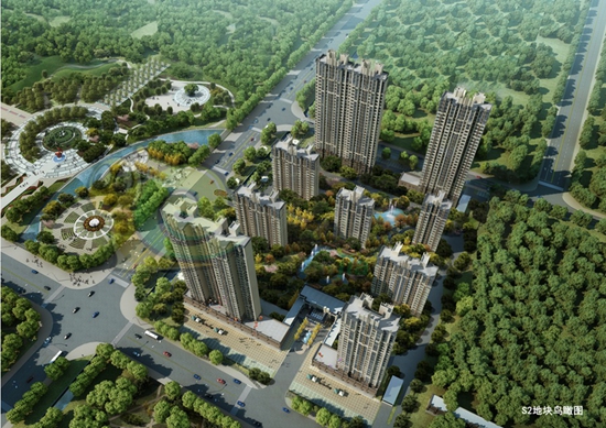 公園印象S2地塊鳥瞰圖