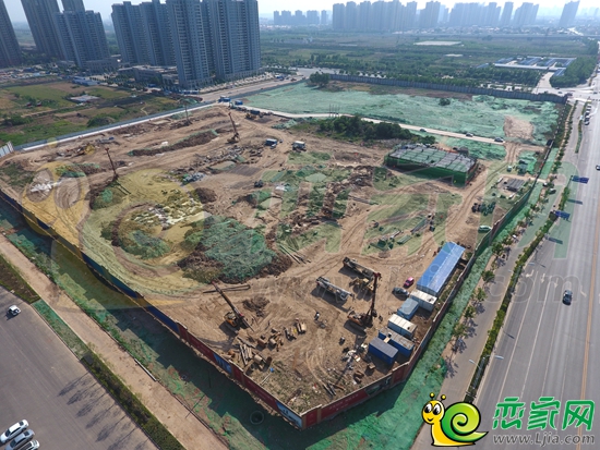 榮科翔苑工地航拍實(shí)景圖