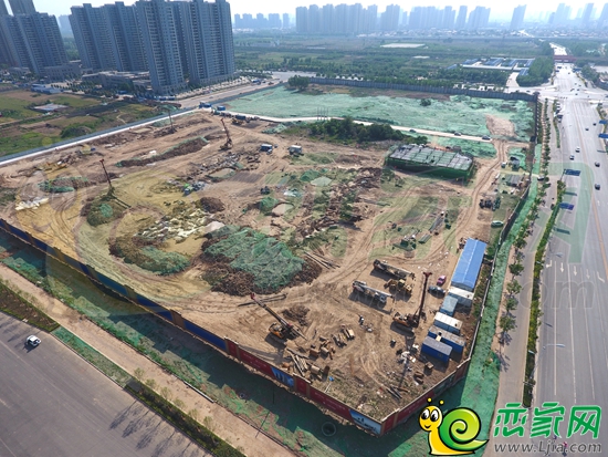 榮科翔苑工地航拍實(shí)景圖