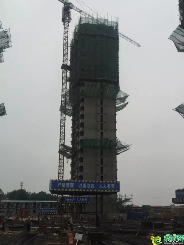 5號樓23層墻板鋼筋綁扎