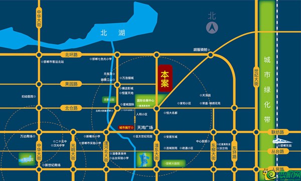 富麗華庭區(qū)位圖