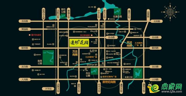 遠(yuǎn)邦花園區(qū)位示意圖