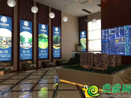大樹康城售樓部四周及沙盤