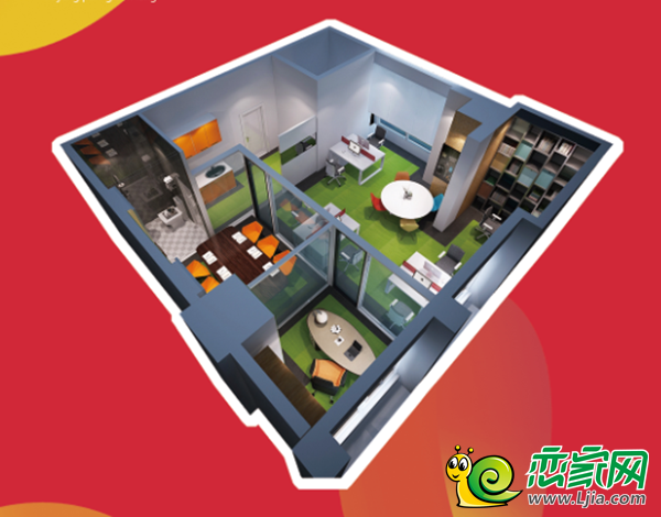 104㎡戶型效果圖