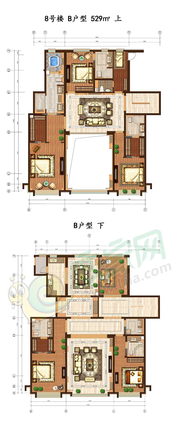 鑫公館B戶型平面圖