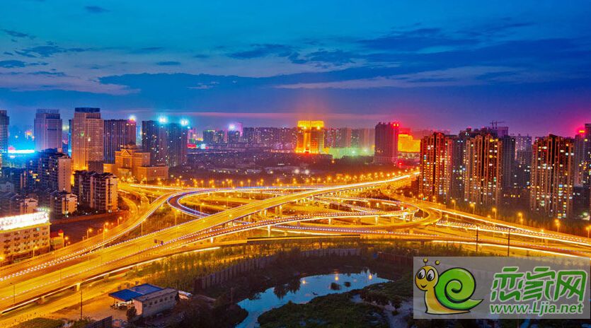 邯鄲東環(huán)立交橋夜景圖