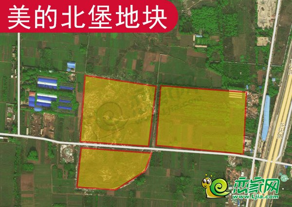 美的北堡地塊劃分圖